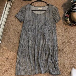 XS Black and white flowy urban outfitters dress